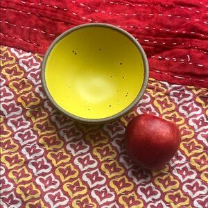 Eastfork ice cream bowl in “pollen” yellow